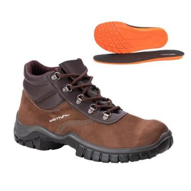 Imagem de Bota de Segurança em Couro Nobuck Marrom Estival WO10031S1MR CA 44591 