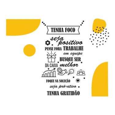 Imagem de Adesivo Decorativo Trabalho Foco Escritório Empresa - Teu Adesivo