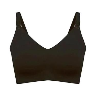 Imagem de Sutiã De Amamentação plus Size Ultra Fino Sem Costura Com Corte a Lase