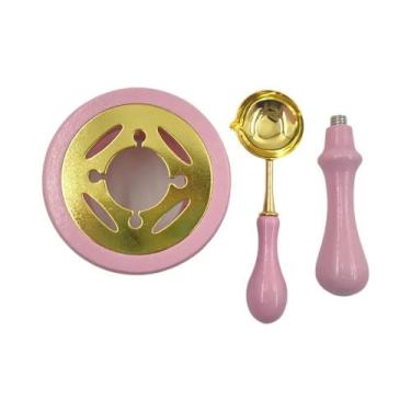 Imagem de Conjunto De Derretimento De Cera De Madeira Com Colher E Aquecedor De 