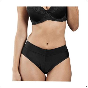 Imagem de Calcinha DeMillus Calça Cavada Cítara 026065 - De Millus, EG, Preto