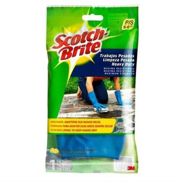 Imagem de Luvas Scotch Brite Limpeza Pesada Pequena - Hb004071484 - 3m Luvas Scotch Brite Limp.pesada Pequena