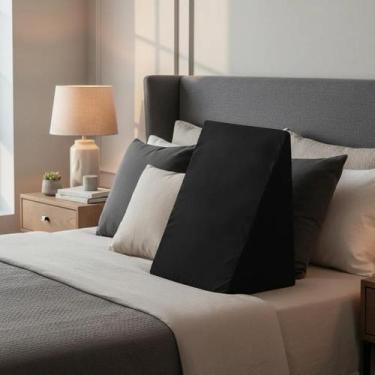 Imagem de Travesseiro Cunha de Encosto Apoio Para Repouso Leitura Descanso Trian