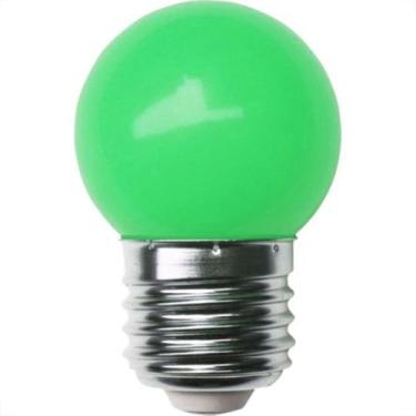 Imagem de Lampada Led Bolinha Galaxy E27 1.5Wx220V Verde 1215 - Kit C/10, 220V