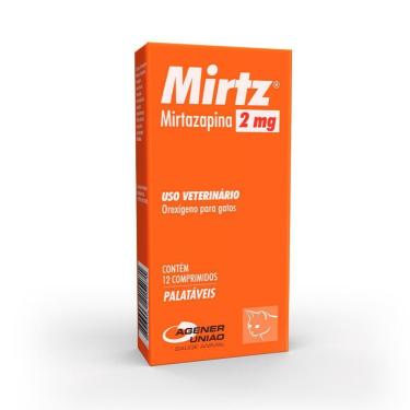 Imagem de Mirtz 2Mg para Gatos Agener União 12 Comprimidos