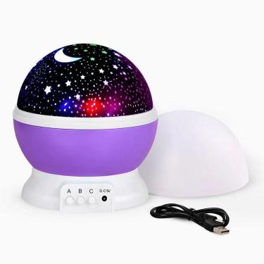 Imagem de Luminária Projetor Estrelas 360º Abajur Star Master Transforme Seus Sonhos Em Um Céu Estrelado