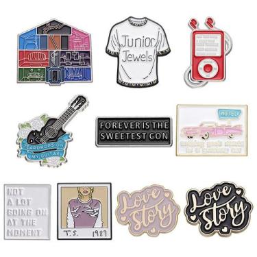 Imagem de Conjunto de alfinetes de broche e alfinetes de blusa de liga leve insp