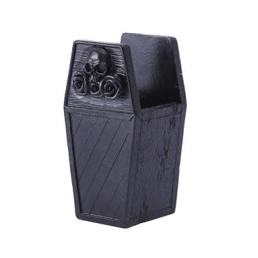 Imagem de Porta-canetas, organizador de mesa de resina Gothic Coffin - yiweisai