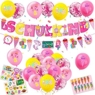 Imagem de Conjunto de decoração: festa de volta às aulas: 22 balões de látex - y