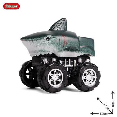 Imagem de Toy Car Oenux Shark Dinosaur Pull Back Kids Gift Truck - Gloome Store