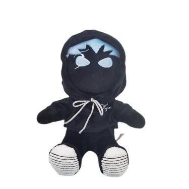 Imagem de Boneca de pelúcia Tanqr Black Face 25 cm com chapéu removível - Gloome