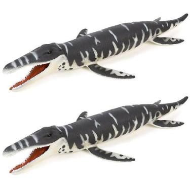 Imagem de Modelo de estátua de Liopleurodon jurássico de brinquedo de dinossauro