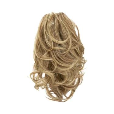 Imagem de Extensões De Rabo De Cavalo Sintético Loiro Com Presilha De Garra, Apl