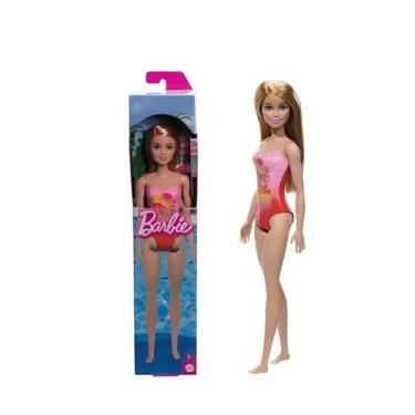 Imagem de Dwj99 barbie praia loira maiô rosa hxx48 (43708)
