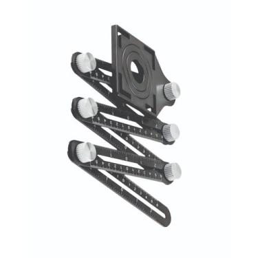 Imagem de Régua Gabarito Multiângulo Metal com Guia de Furação com 6 Faces A  Ti