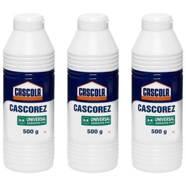 Imagem de Kit 3 Cola Branca Cascola Cascorez Universal 500g Henkel