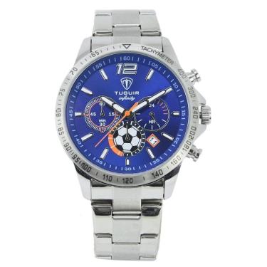 Imagem de Relógio Masculino de Aço Tuguir Analógico Infinity TGI37243 Prata e Azul-Masculino