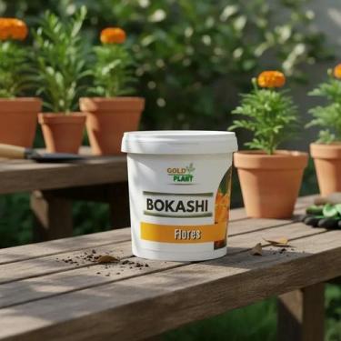 Imagem de Bokashi fertilizante adubo orgânico farelado para Flores Gold Plant, 4