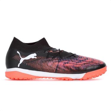 Imagem de Chuteira Puma Society Future 8 Match Neymar Jr Preto Roxo e Laranja - Masculino-Masculino