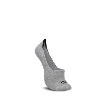 Imagem de Meia Cano Ultra Invisível Olympikus Feminina, Cinza, 33-38