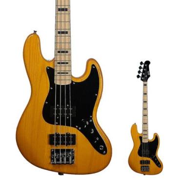 Imagem de Baixo 4 Cordas Ativo Jazz Bass Ash EWA Ravi ASH NT Natural - EWA Guita