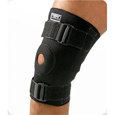 Imagem de joelheira neoprene com reforço patelar e cintas ajustáveis Foot Hand, 