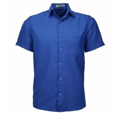 Imagem de Camisa Social Amil Masculina Microleve Clássica Manga Curta Não Amassa