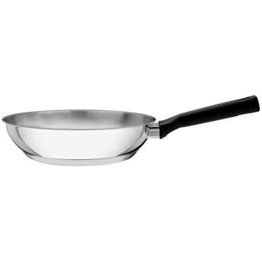 Imagem de Frigideira Tramontina Brava Baquelite Aço Inox 24 cm 2,1 L, Inox, 24cm