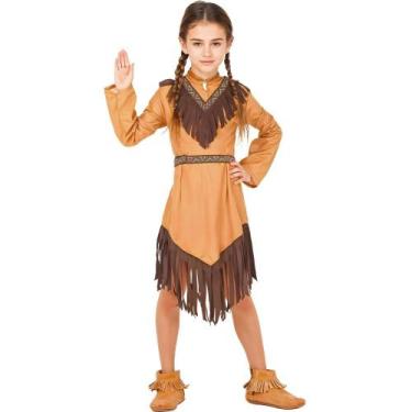 Imagem de Fantasia Infantil pra Menina de Luxo Festa e Carnaval Vestido de India