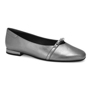 Imagem de Sapatilha Feminina Comfortflex Bico Redondo 2579301, 35, Grafite
