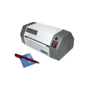 Imagem de Plastificadora Gazela Ac-00.12.30 para Rg Cpf Título Crachá Bivolt Profissional Preto