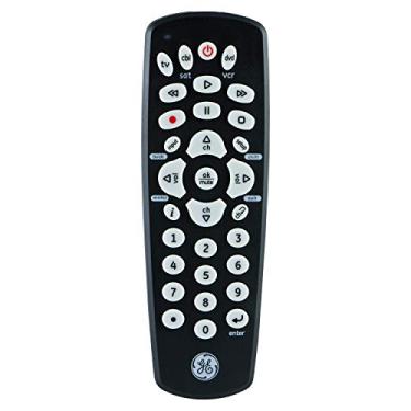 Imagem de GE Controle remoto universal para Samsung, Vizio, LG, Sony, Sharp, Roku, Apple TV, RCA, Panasonic, Smart TVs, leitores de streaming, Blu-ray, DVD, 3 dispositivos, preto, 24991