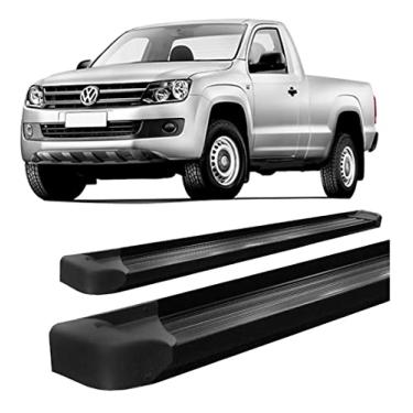 Imagem de Estribo Hozz Compatível com Amarok Alumínio Preto Cabine Simples