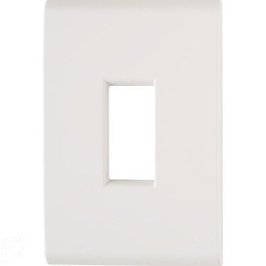 Imagem de Placa 1 Posto Vertical 4x2 Tramontina Liz Branca Tramontina