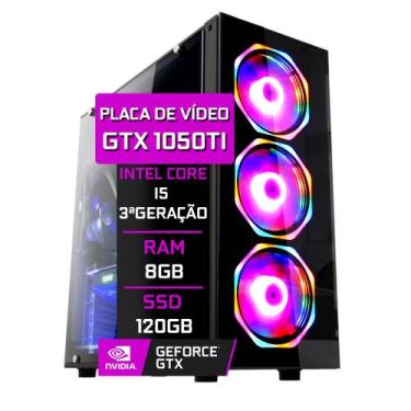 Imagem de Computador Gamer Fácil Intel Core I5 (Terceira Geração) 8Gb Gtx 1050Ti