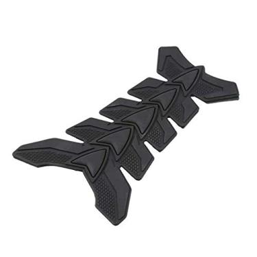 Imagem de 1 peça adesivo protetor de almofada de tanque de combustível de óleo de gel de fibra de carbono 3D