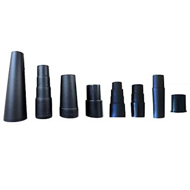 Imagem de Kit adaptador de mangueira de vácuo e redutores de cone, 8 acessórios para 2,2 cm a 4,4 cm, inclui 1 redutor de borracha