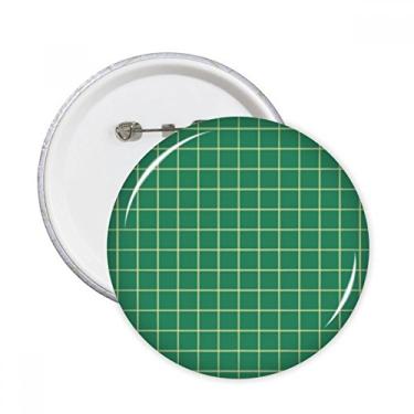 Imagem de Emblema decorativo verde branco padrão redondo pinos crachá botão decoração acessório 5 peças