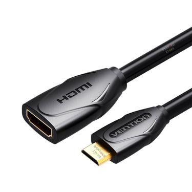 Imagem de Cabo Adaptador Mini hdmi Macho Para hdmi Femea 1m Vention