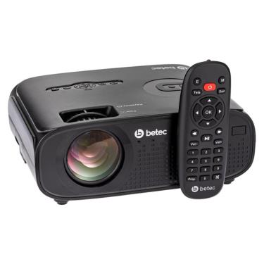 Imagem de Mini Projetor Portatil Led - Betec BT930 - 2700 Lumens - Full HD Nativo - 200 Polegadas