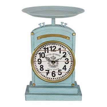 Imagem de Relógio Tipo Balança Vintage Azul  31x22x9cm