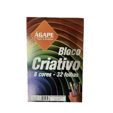Imagem de Bloco A4 120g Colorido Criativo - 32 Folhas - ágape