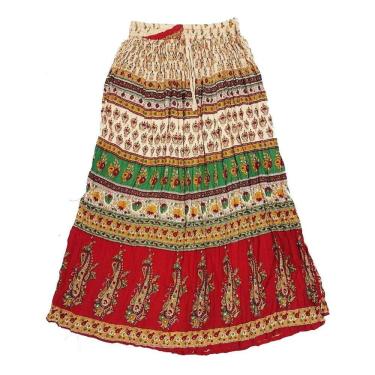 Imagem de Saia Indiana Maia Longa P M G e GG Várias Cores e Estampas