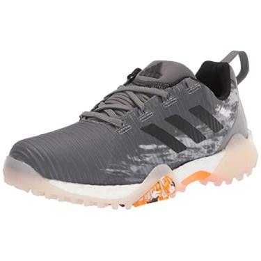 Imagem de adidas Tênis de golfe masculino Codechaos Spikeless, Cinza quatro/Core Preto/Laranja Rush, 11.5