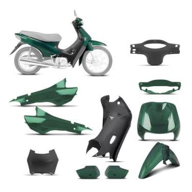 Imagem de Kit Peças Plásticas Biz 100 1998 À 2005 - PRO TORK, VERDE MARAJÓ 2001,