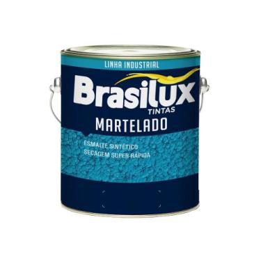 Imagem de Tinta Martelado Cinza Claro 3,6l Efeito Textura Metalizada Brasilux