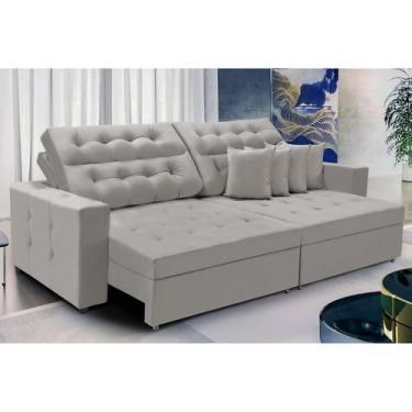 Imagem de Sofá Texas 3.00m Retrátil e Reclinável - Sofisticato, avelã