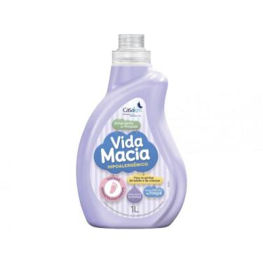 Imagem de Amaciante CasaKm Hipoalergênico Vida Macia - Glicerina & Amendôas 1L, 