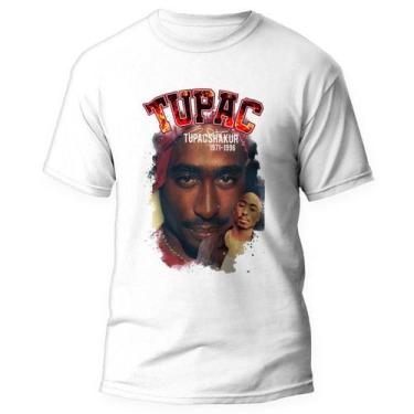Imagem de Camiseta Tupac 2pac Rapper Rap camisa Hip Hop 5 - Kamisetas Otaku, Bra