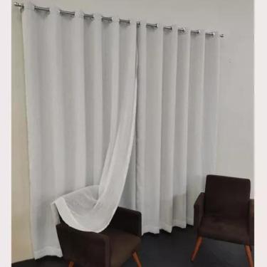 Imagem de Cortina Para Varal Linho Com Forro Blackout 5,00x2,60 - Salvatex Confe
